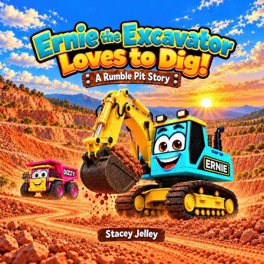 Ernie the Excavator Loves to Dig — A Rumble Pit Story